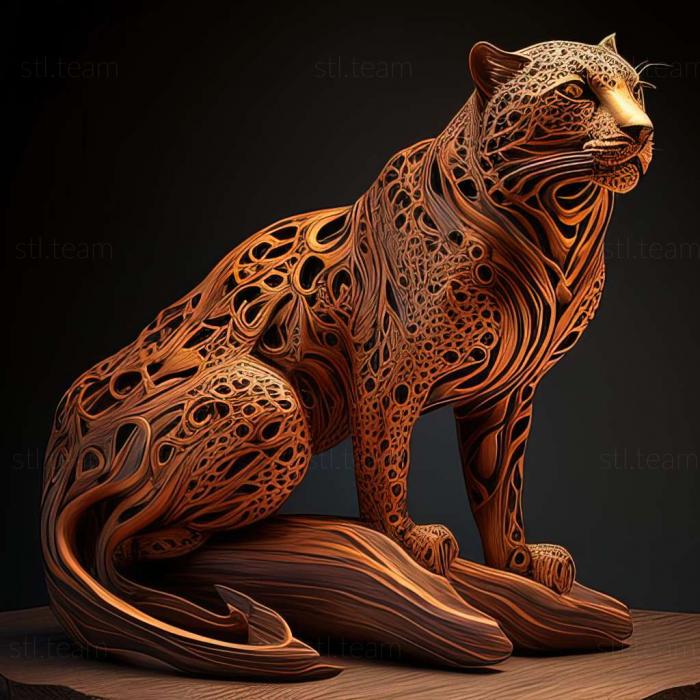 3D model leopard (STL)